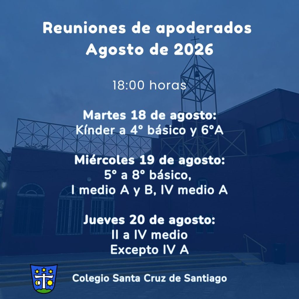 Reuniones apoderados agosto 2026